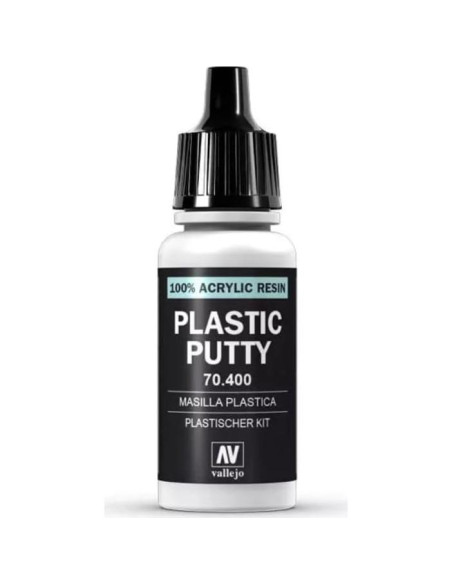 Masilla Plástica Vallejo 18 ml Blanca Mate para Modelado