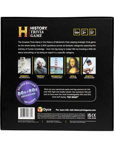 Juego de Mesa Trivia Canal de Historia Deluxe 2400 Preguntas