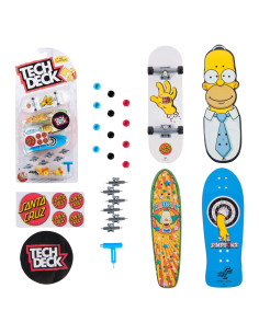 Paquete Ultra DLX Tech Deck 4 Fingerboards Simpsons 109.5g