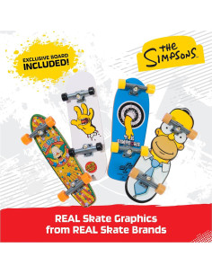 Paquete Ultra DLX Tech Deck 4 Fingerboards Simpsons 109.5g 2