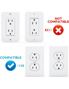 Soporte de Estante de Metal ALLICAVER para Tomacorrientes Dobles 2