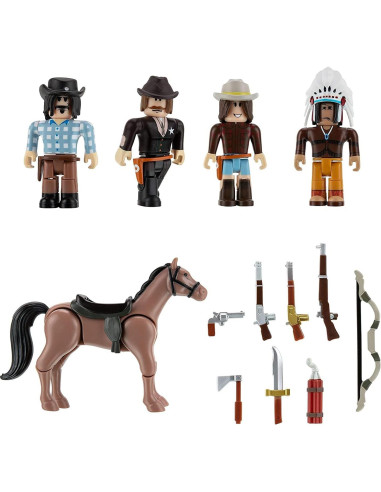 Figuras de Acción Roblox Viejo Oeste - Paquete 5 Piezas