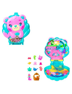 Muñecas Polly Pocket Compacto Isla Brillante con Sirena y Accesorios