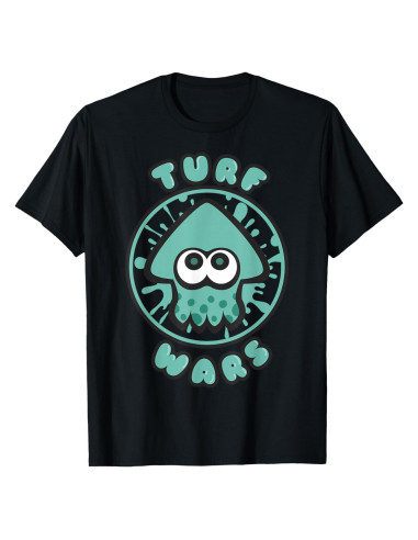 Camiseta Gráfica Turquesa Nintendo Splatoon - Licencia Oficial