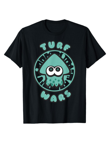 Camiseta Gráfica Turquesa Nintendo Splatoon - Licencia Oficial