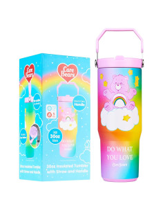 Taza aislada Get Trend Care Bears 850ml con popote y tapa