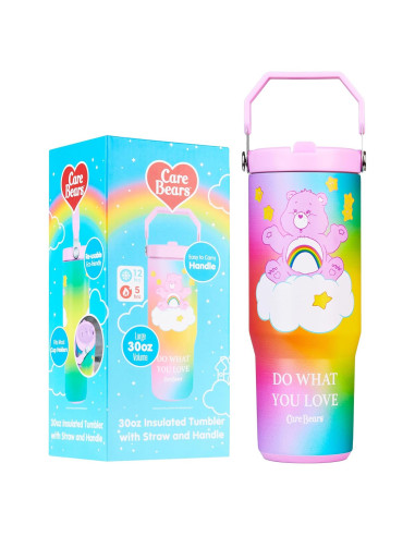 Taza aislada Get Trend Care Bears 850ml con popote y tapa