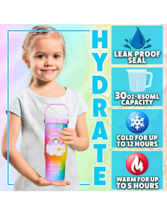 Taza aislada Get Trend Care Bears 850ml con popote y tapa 2