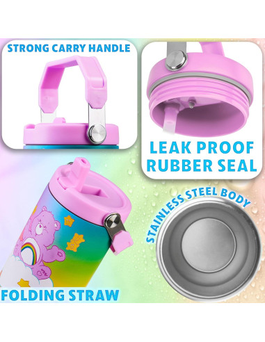 Taza aislada Get Trend Care Bears 850ml con popote y tapa