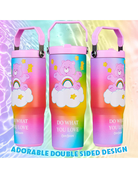 Taza aislada Get Trend Care Bears 850ml con popote y tapa