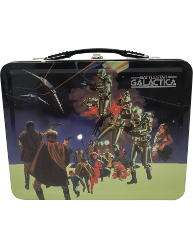 Tote de Lata Retro Fábrica Entretenimiento Battlestar Galactica