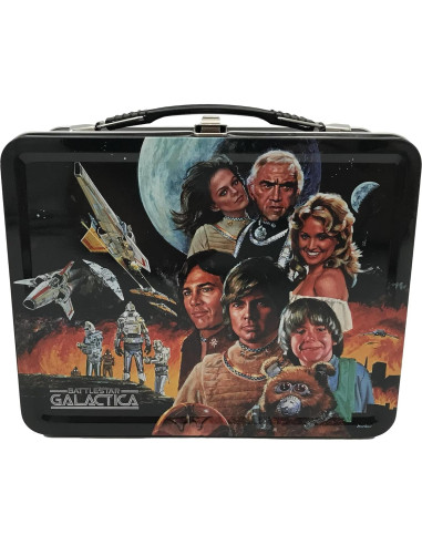 Tote de Lata Retro Fábrica Entretenimiento Battlestar Galactica