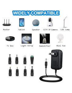 Fuente de Alimentación 12V 2A Annisite con 8 Enchufes Intercambiables 2