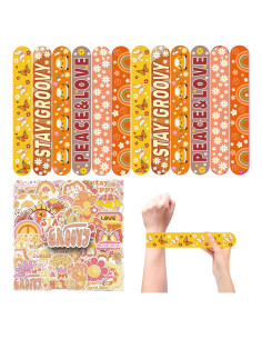 Kit Fiesta Boho 74 Piezas: Pulseras y Stickers Hippie