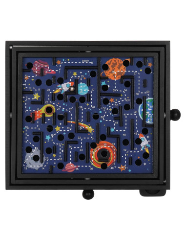 Juego de Laberinto de Madera Espacial STERLING 60 Puntos 32.4x29.2cm