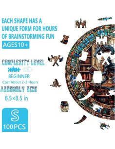 Rompecabezas de Madera Biblioteca del Dragón Pijesaksa 100 Piezas 2