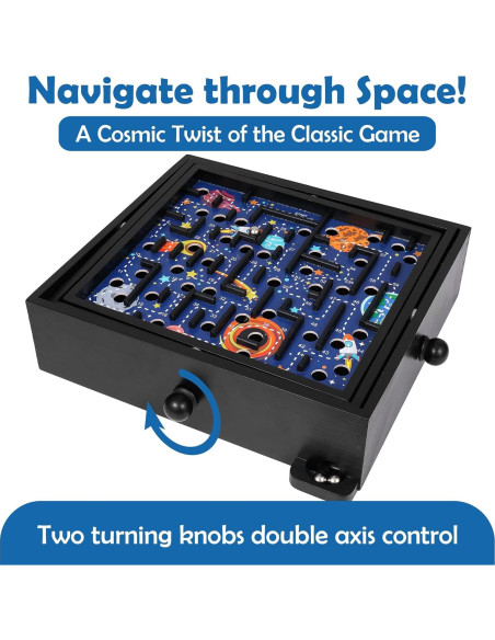 Juego de Laberinto de Madera Espacial STERLING 60 Puntos 32.4x29.2cm