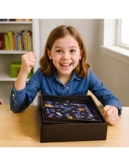 Juego de Laberinto de Madera Espacial STERLING 60 Puntos 32.4x29.2cm