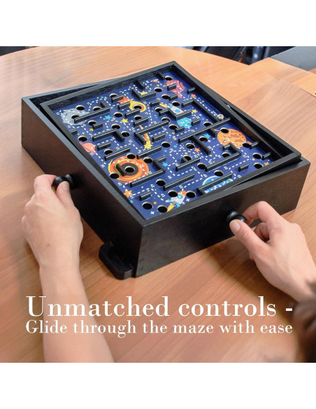 Juego de Laberinto de Madera Espacial STERLING 60 Puntos 32.4x29.2cm