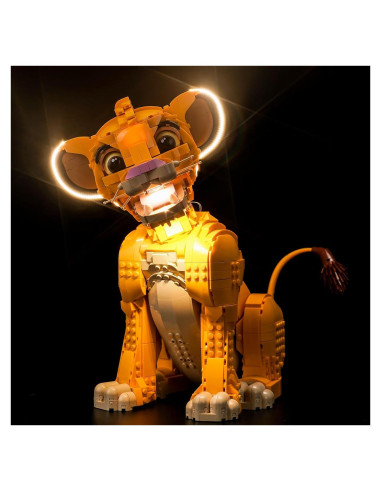 Kit de Luz LED LocoLee para LEGO 43247 Joven Simba El Rey León