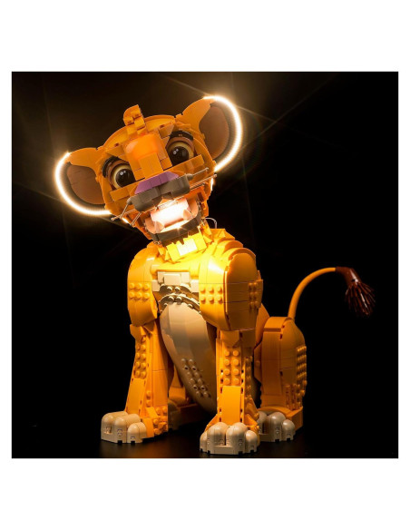 Kit de Luz LED LocoLee para LEGO 43247 Joven Simba El Rey León