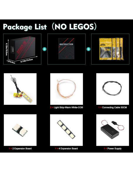 Kit de Luz LED LocoLee para LEGO 43247 Joven Simba El Rey León