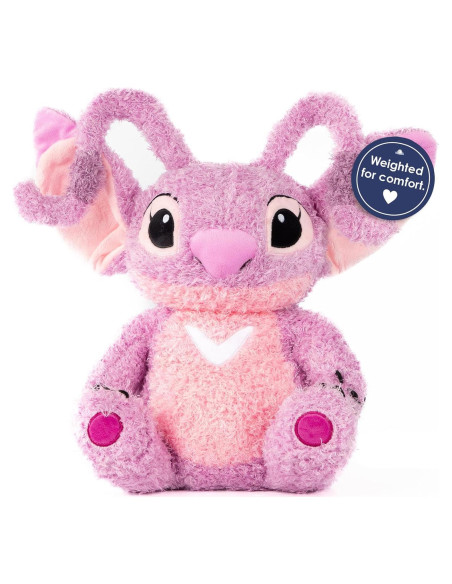 Almohada de Peluche con Peso Disney Jay Franco 38 cm Rosa Ángel