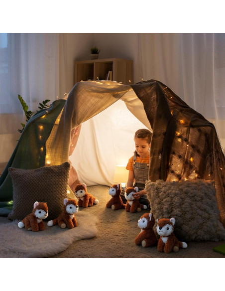 Juego de 12 Zorros de Peluche 15 cm - Blueweenly