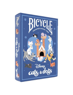 Cartas de Juego Disney Bicycle Gatos y Perros 90.72g