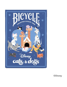 Cartas de Juego Disney Bicycle Gatos y Perros 90.72g 2