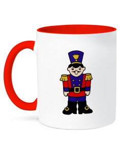 Taza de Cerámica 3dRose Soldado de Juguete 15oz Roja