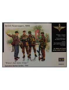 Kit de Modelismo 1/35 Paracaidistas Británicos WWII Masterbox
