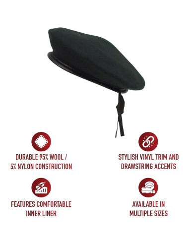 Boina de Lana Verde Monty Rothco - Hombre - Modelo 45991LRG