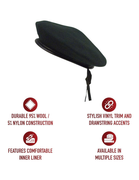 Boina de Lana Verde Monty Rothco - Hombre - Modelo 45991LRG