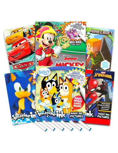 Conjunto de 6 Libros para Colorear Imagine Ink Bendon