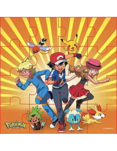 Rompecabezas Pokemon Myesha - Paquete de 6, 96 Piezas