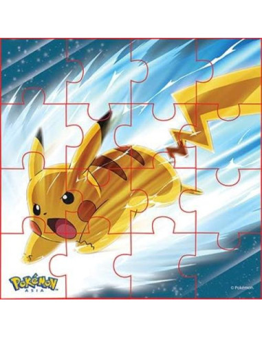 Rompecabezas Pokemon Myesha - Paquete de 6, 96 Piezas