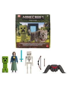 Juego de Historia Mattel Minecraft con 4 Figuras y 3 Accesorios