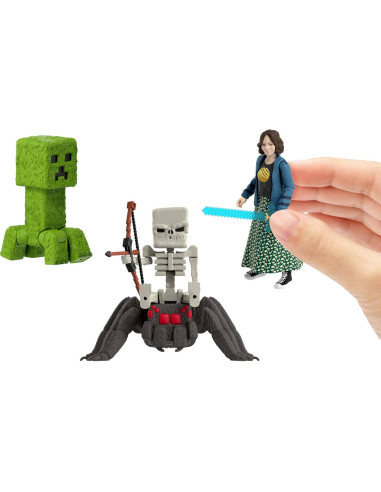 Juego de Historia Mattel Minecraft con 4 Figuras y 3 Accesorios
