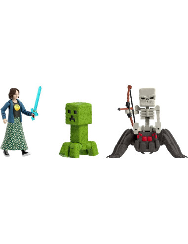 Juego de Historia Mattel Minecraft con 4 Figuras y 3 Accesorios