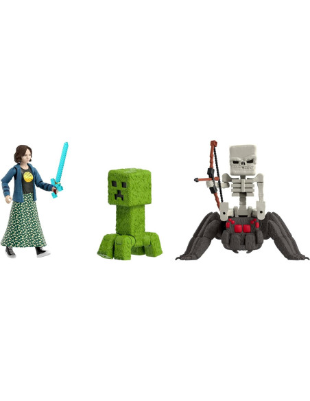 Juego de Historia Mattel Minecraft con 4 Figuras y 3 Accesorios