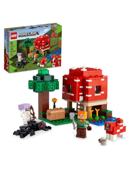 LEGO Minecraft La Casa Hongo 21179 Juguete de Construcción 272 Piezas LEGO Minecraft La Casa Hongo 21179 Juguete de Construcción 272 Piezas