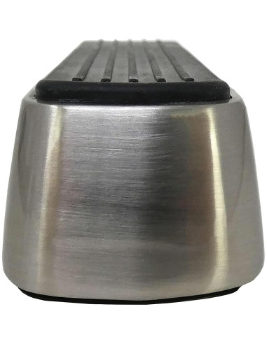 Cuña de puerta metálica Shepherd Hardware 3314 níquel satinado