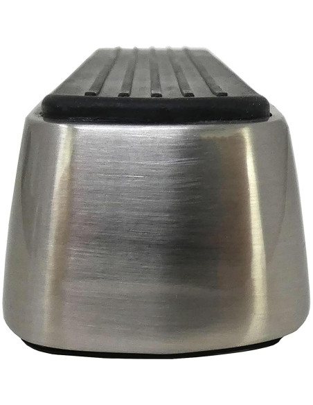 Cuña de puerta metálica Shepherd Hardware 3314 níquel satinado