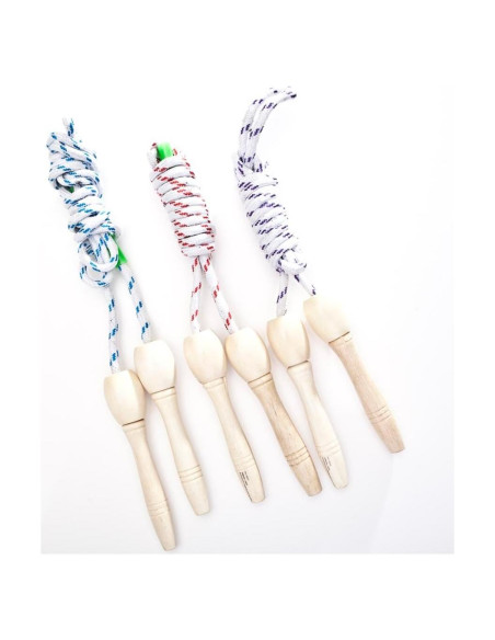 Cuerda de Salto de Madera Rhode Island 2.13 m Multicolor