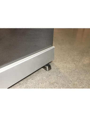 Cuña de puerta metálica Shepherd Hardware 3314 níquel satinado