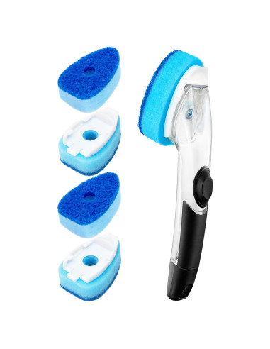 Mango de Fregona HELIME con 5 Recambios Antimicrobianos