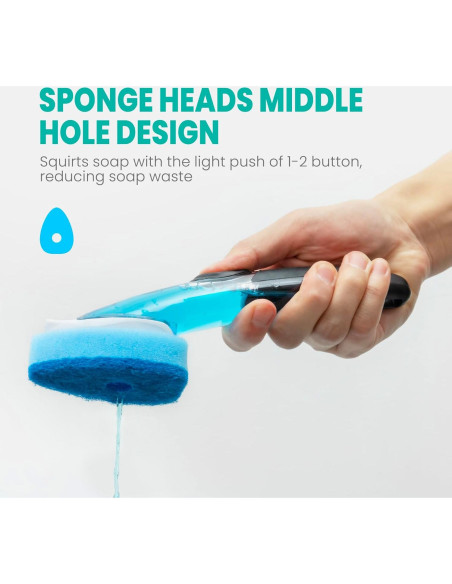 Mango de Fregona HELIME con 5 Recambios Antimicrobianos