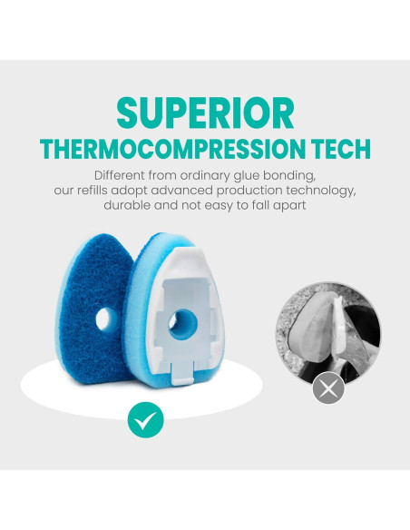 Mango de Fregona HELIME con 5 Recambios Antimicrobianos