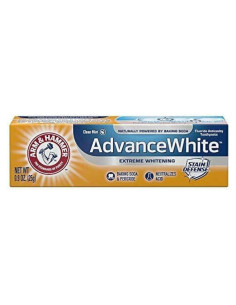 Pasta de Dientes ARM & HAMMER Advance White 121.9 g Blanqueante